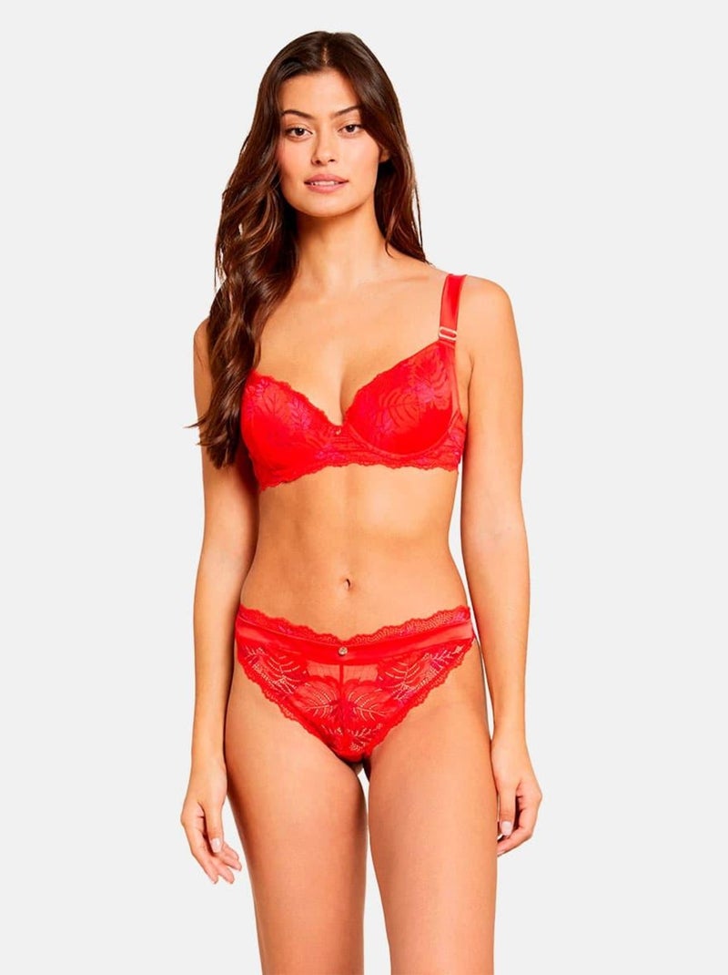 Soutien-gorge ampliforme coque moulée LINN - Morgan Rouge - Kiabi