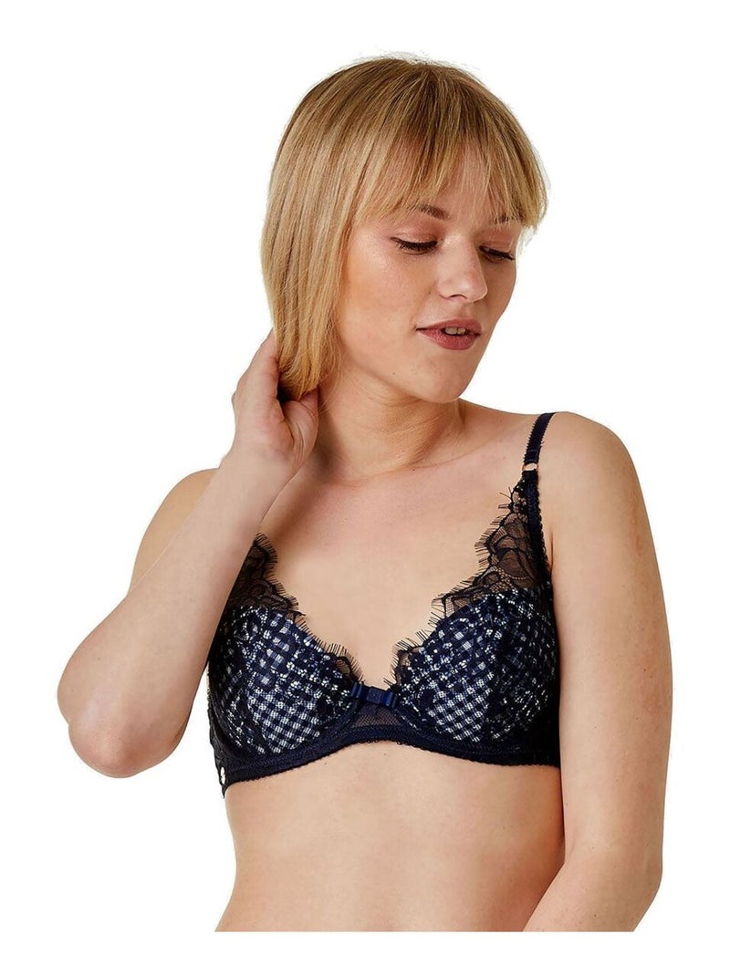 Soutien-gorge ampliforme coque moulée MAGAZINE - Brigitte Bardot Lingerie Bleu - Kiabi