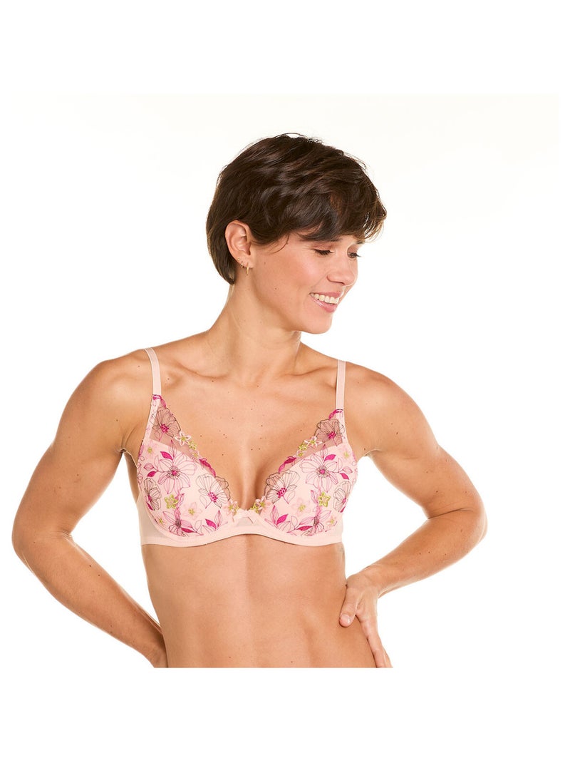 Soutien-gorge ampliforme coque moulée MASQUE - Pomm'Poire Rose - Kiabi