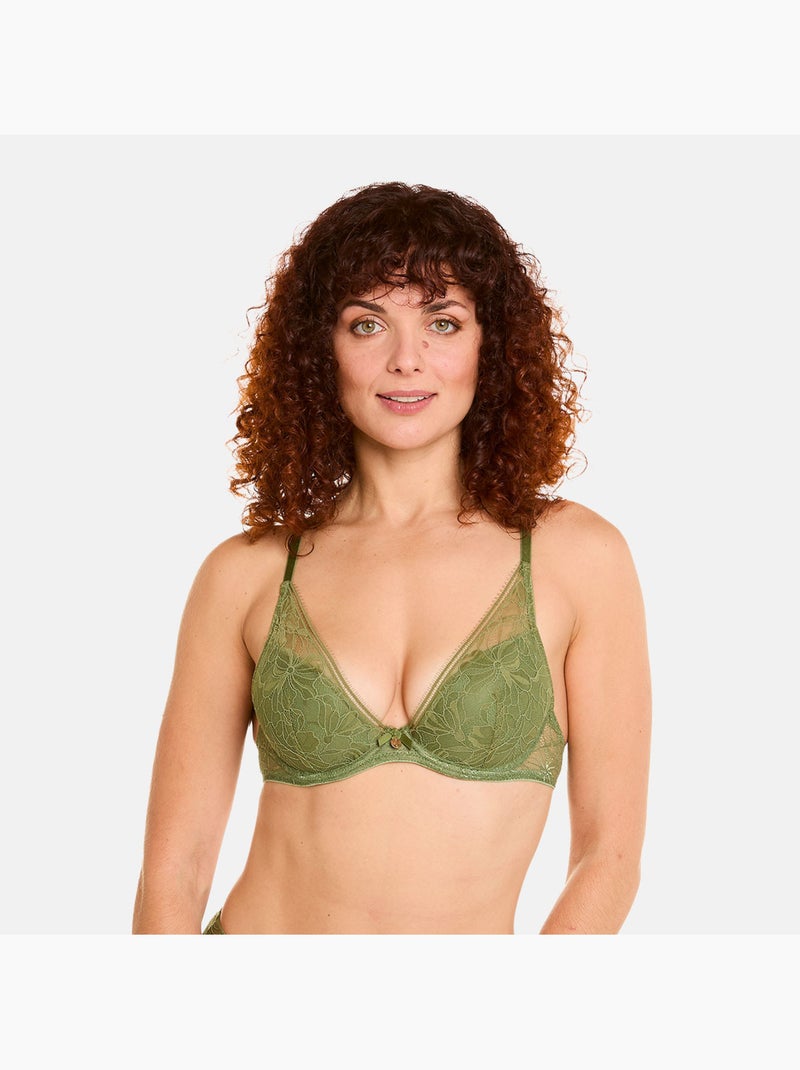 Soutien-gorge ampliforme coque moulée MASQUE - Pomm'Poire Vert - Kiabi
