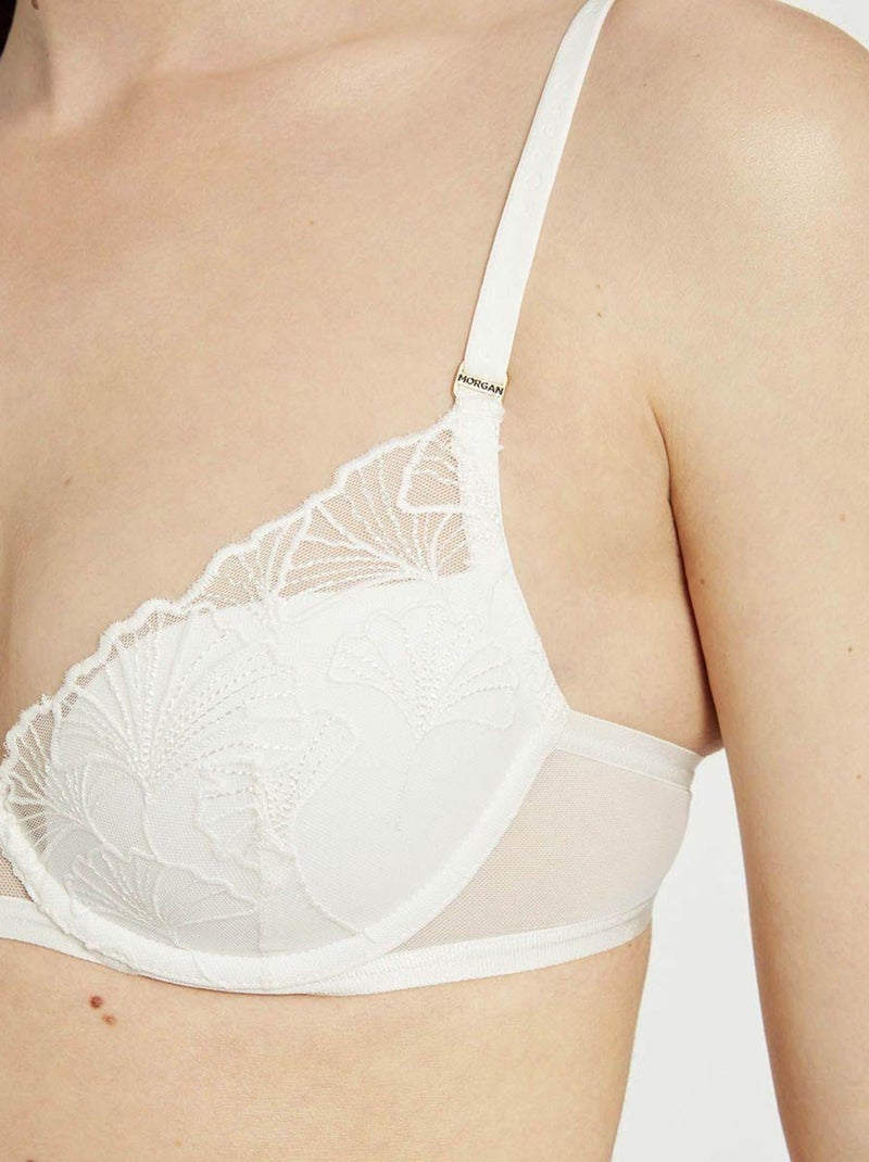 Soutien-gorge ampliforme coque moulée MAUD - Morgan Lingerie Blanc - Kiabi