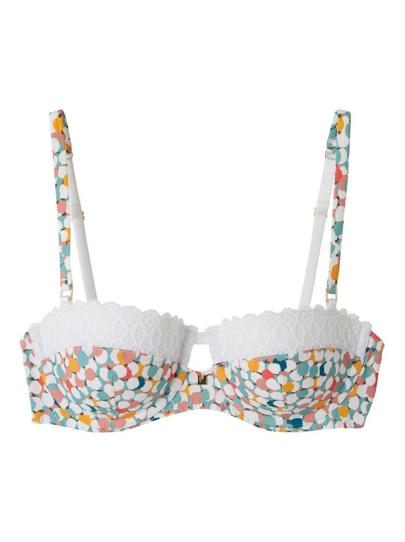 Soutien-gorge ampliforme coque moulée MERINGUE - Camille Cerf & Pomm'Poire Blanc - Kiabi