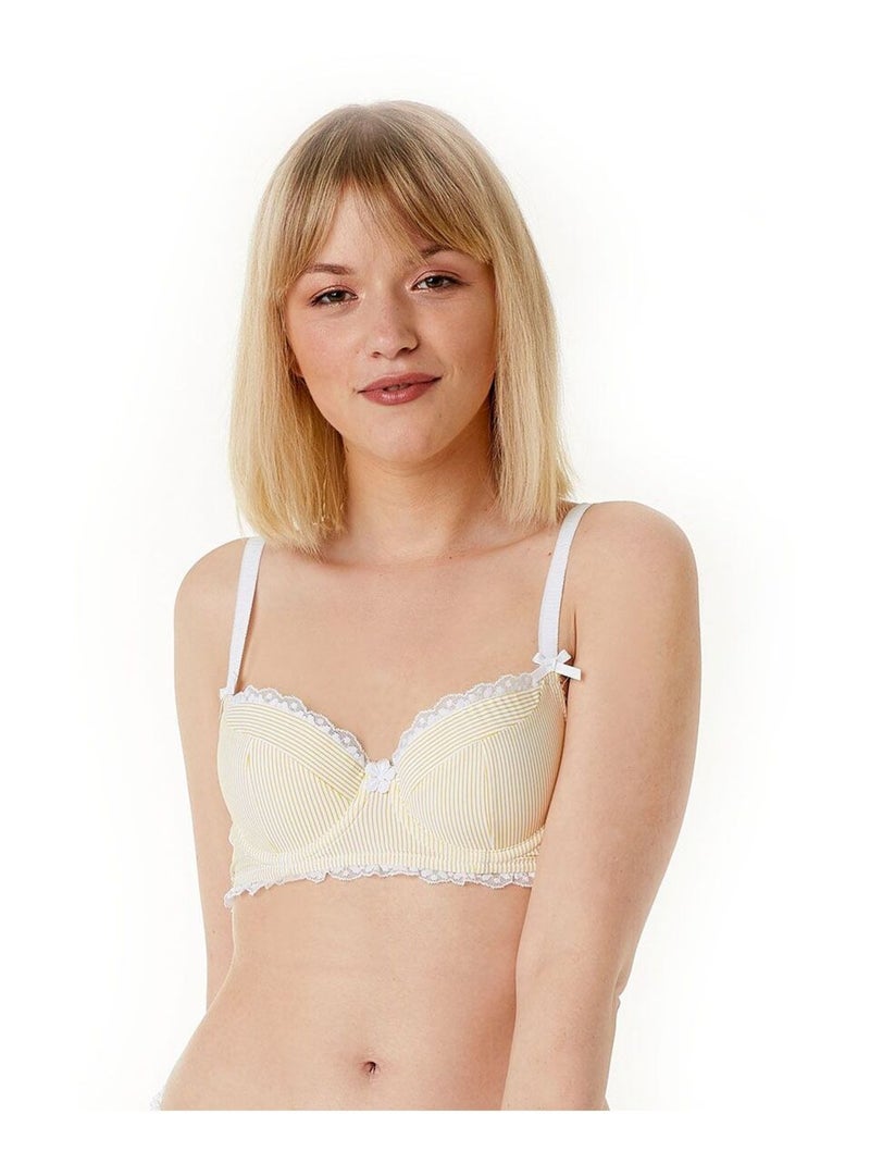 Soutien-gorge ampliforme coque moulée MIDINETTE - Brigitte Bardot Lingerie Jaune - Kiabi