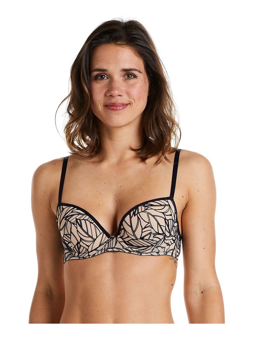 Soutien Gorge Ampliforme Coque Moul E Myrtille Camille Cerf Pomm Poire Bleu Beige Kiabi