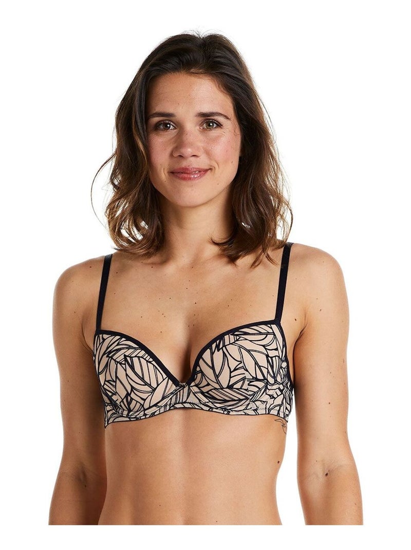 Soutien-gorge ampliforme coque moulée MYRTILLE - Camille Cerf & Pomm'Poire Bleu - Kiabi