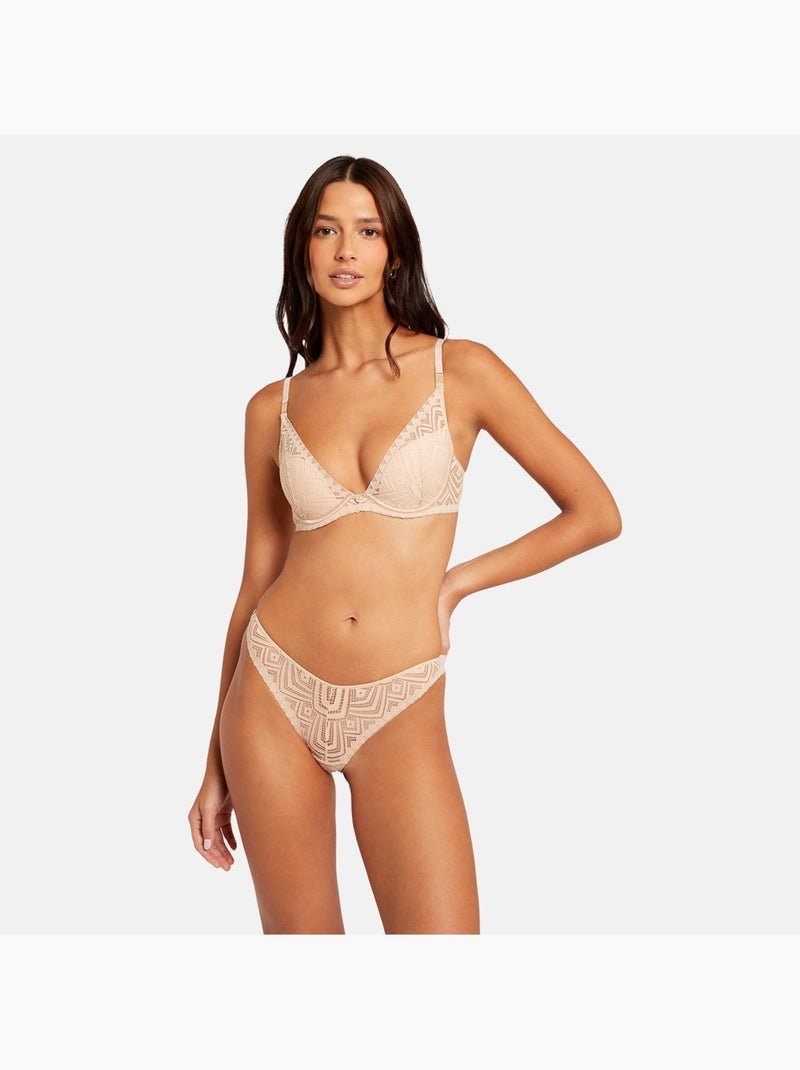 Soutien-gorge ampliforme coque moulée NINA - Morgan Lingerie Beige - Kiabi