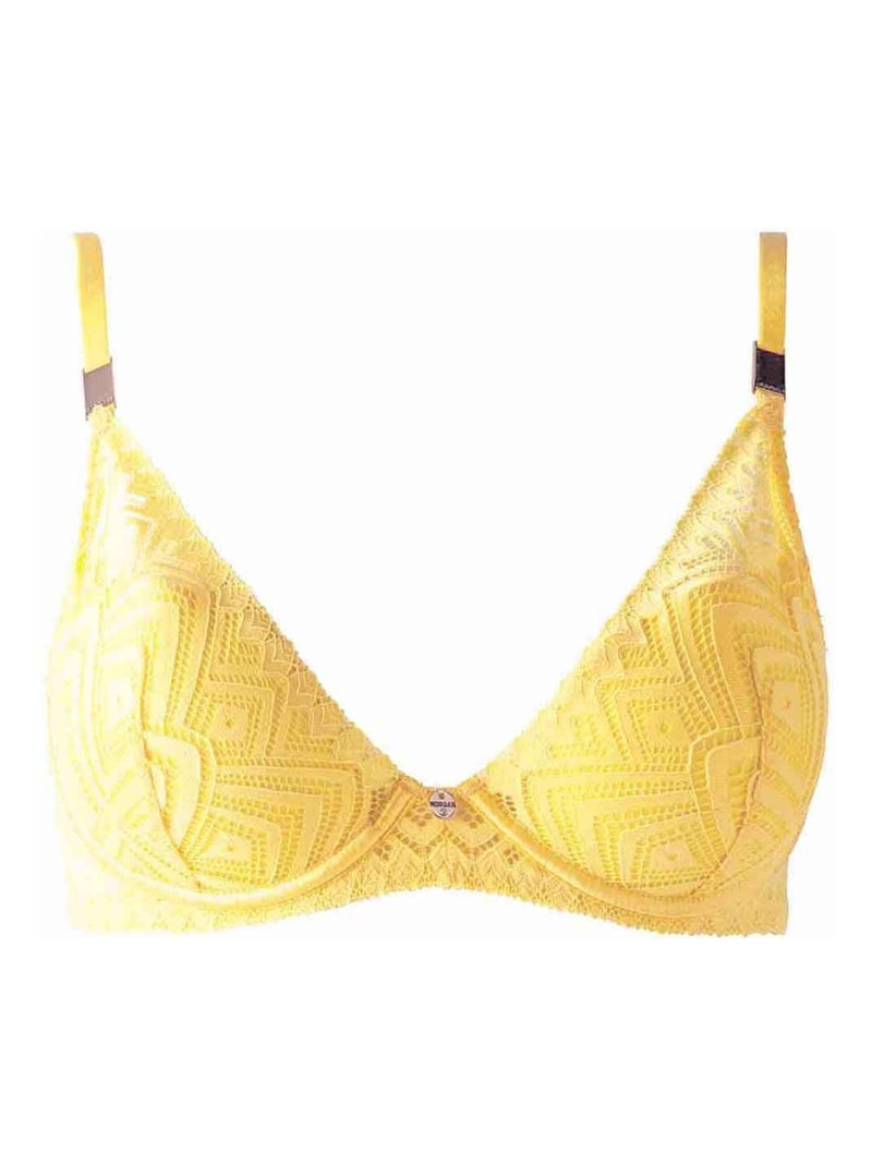 Soutien-gorge ampliforme coque moulée NINA - Morgan Lingerie Jaune - Kiabi