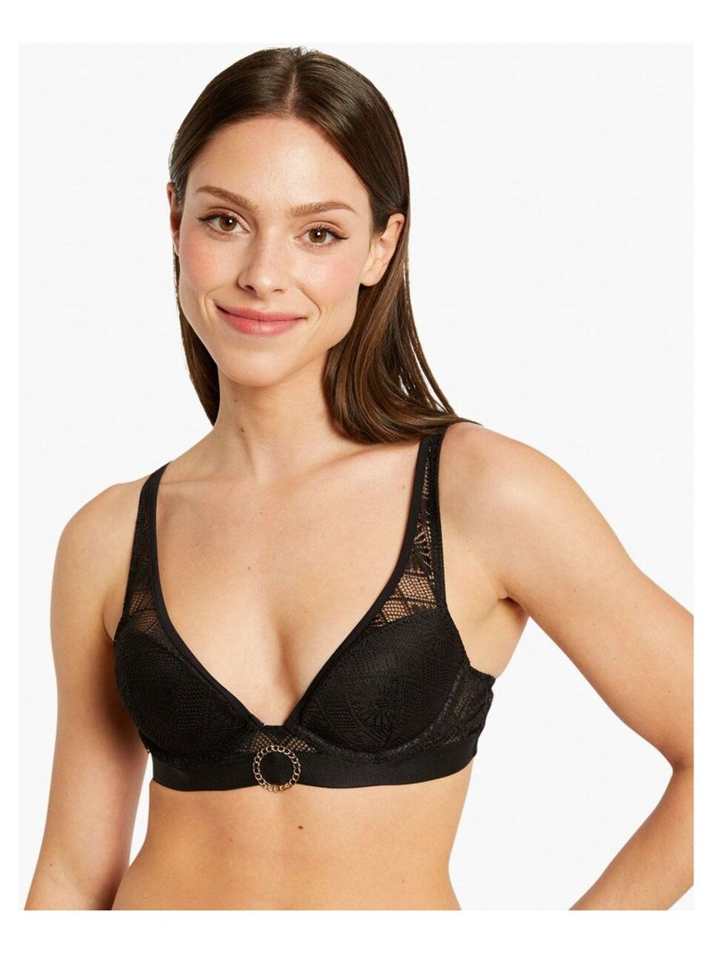 Soutien-gorge ampliforme coque moulée OLIVIA - Morgan Lingerie Noir - Kiabi