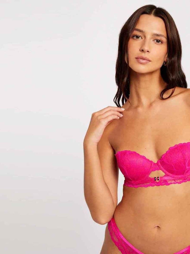 Soutien-gorge ampliforme coque moulée OPHELIE - Morgan Lingerie Rose - Kiabi