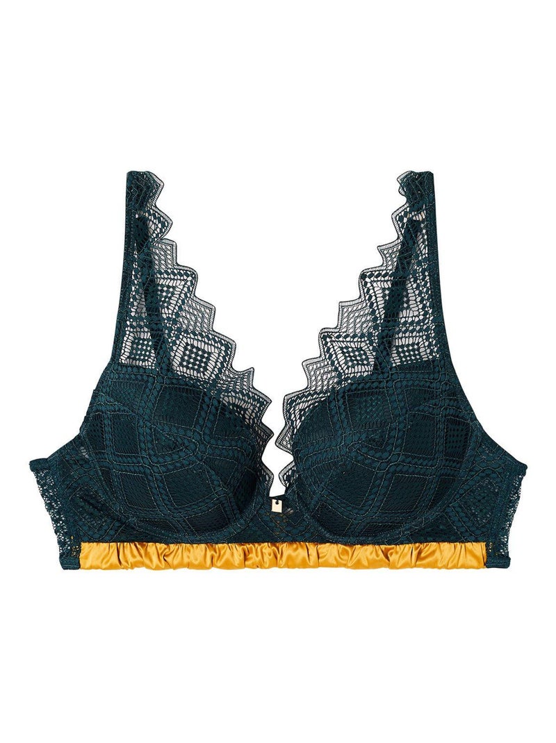 Soutien-gorge ampliforme coque moulée OSLO - Camille Cerf & Pomm'Poire Vert - Kiabi