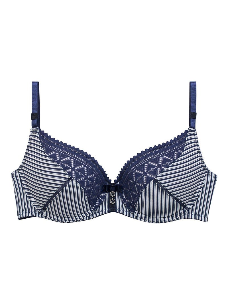 Soutien-gorge ampliforme coque moulée PACOTILLE - Pomm'Poire Bleu - Kiabi