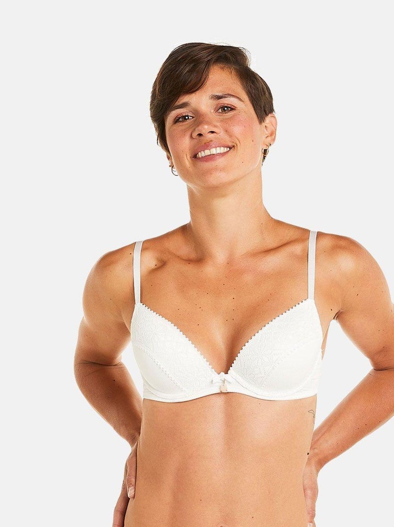 Soutien-gorge ampliforme coque moulée PALANQUIN - Pomm'Poire Blanc - Kiabi
