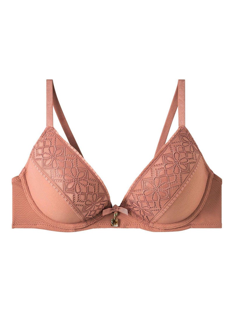 Soutien-gorge ampliforme coque moulée PALANQUIN - Pomm'Poire Marron - Kiabi