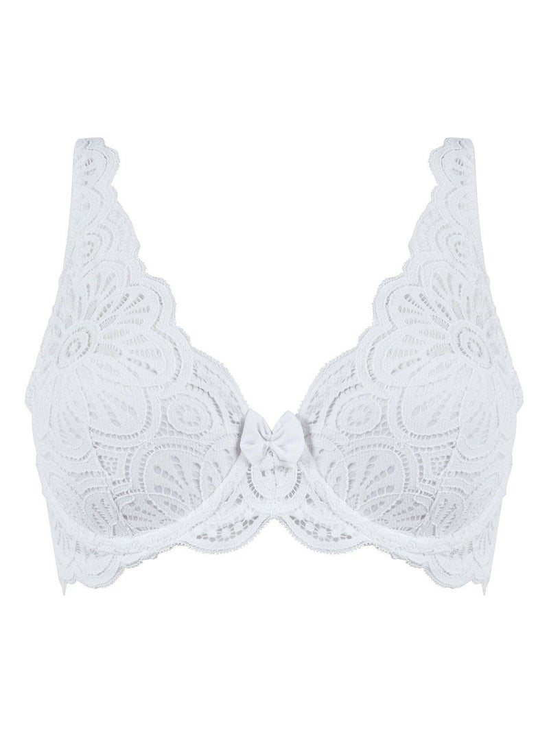 Soutien-gorge ampliforme coque moulée PANAME - Pomm'Poire Blanc - Kiabi