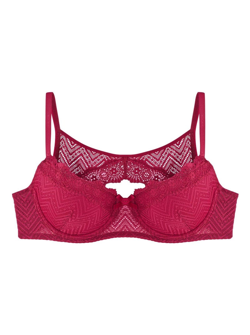 Soutien-gorge ampliforme coque moulée PAPOTAGES - Pomm'Poire Violet - Kiabi