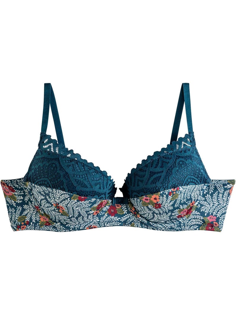 Soutien-gorge ampliforme coque moulée PAPRIKA - Pomm'Poire Bleu - Kiabi