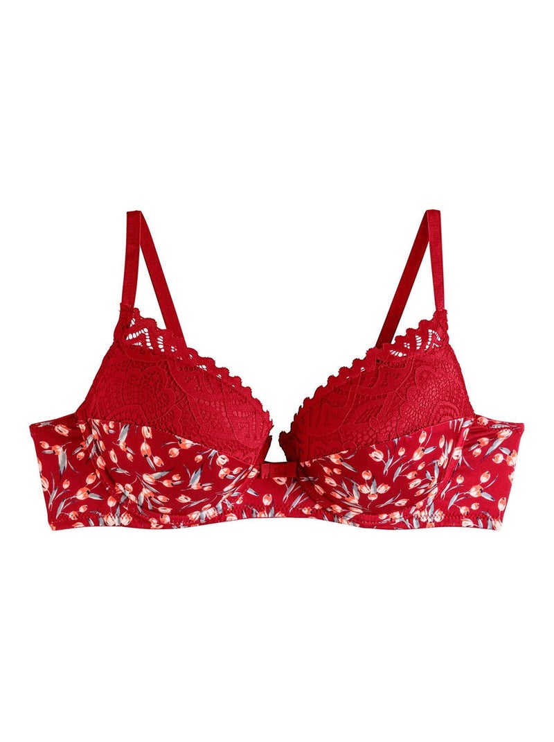 Soutien-gorge ampliforme coque moulée PAPRIKA - Pomm'Poire Rouge - Kiabi