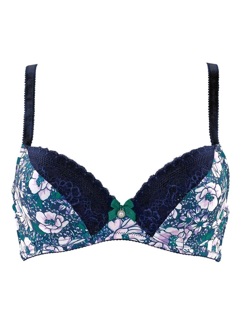 Soutien-gorge ampliforme coque moulée PAS DE DEUX - Pomm'Poire Bleu - Kiabi