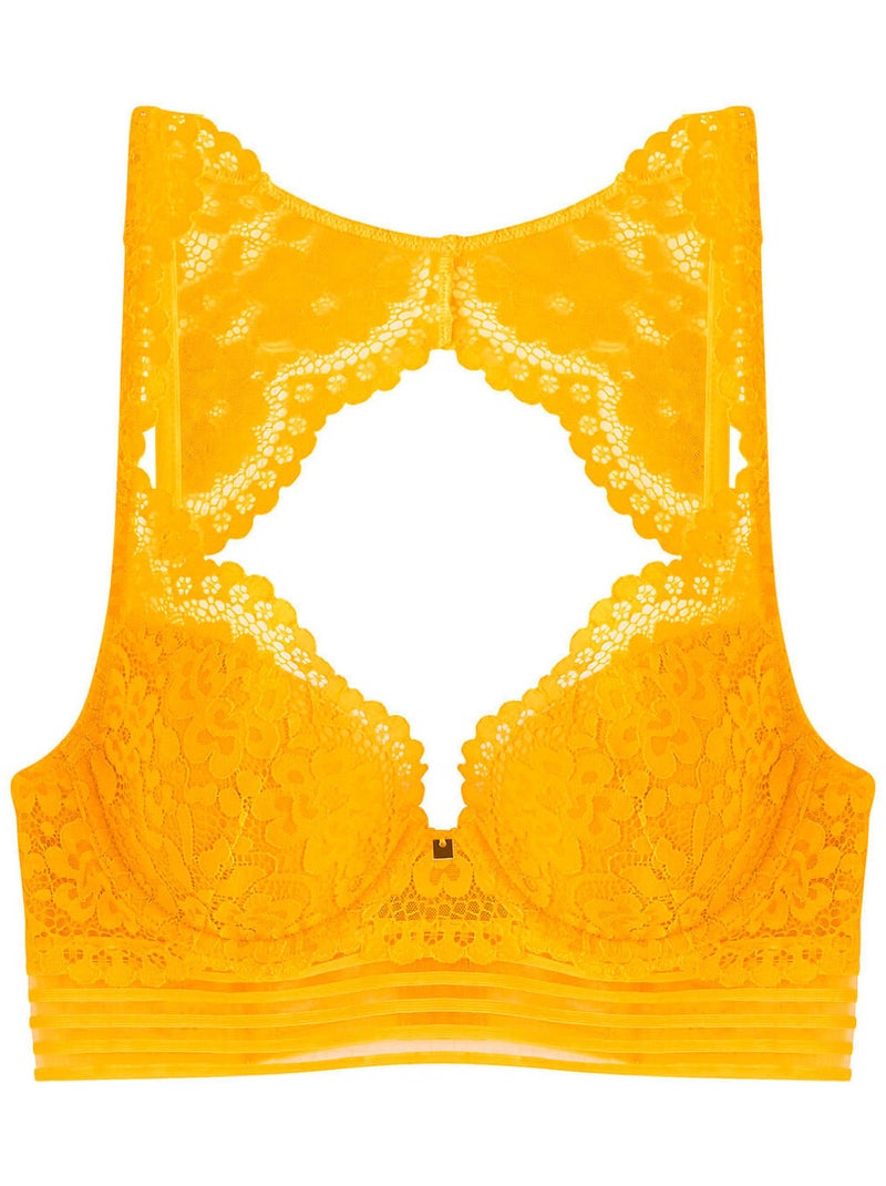 Soutien-gorge ampliforme coque moulée PETILLANTE - Camille Cerf & Pomm'Poire Jaune - Kiabi