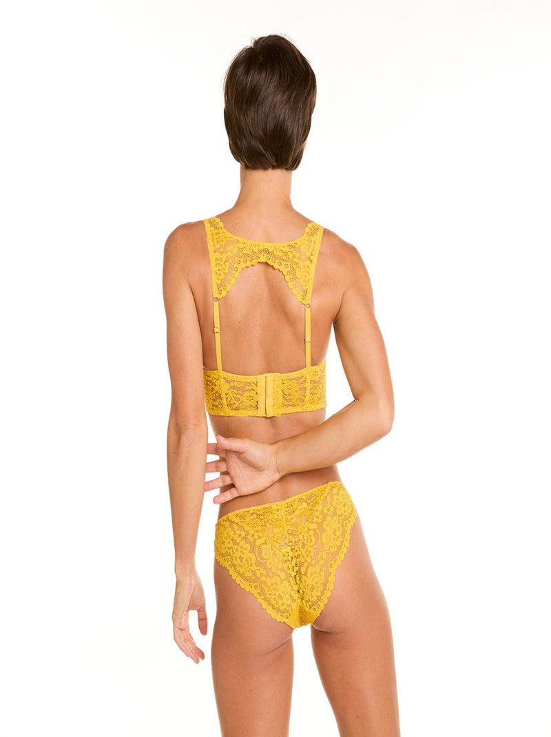 Soutien-gorge ampliforme coque moulée PETILLANTE - Camille Cerf & Pomm'Poire Jaune - Kiabi