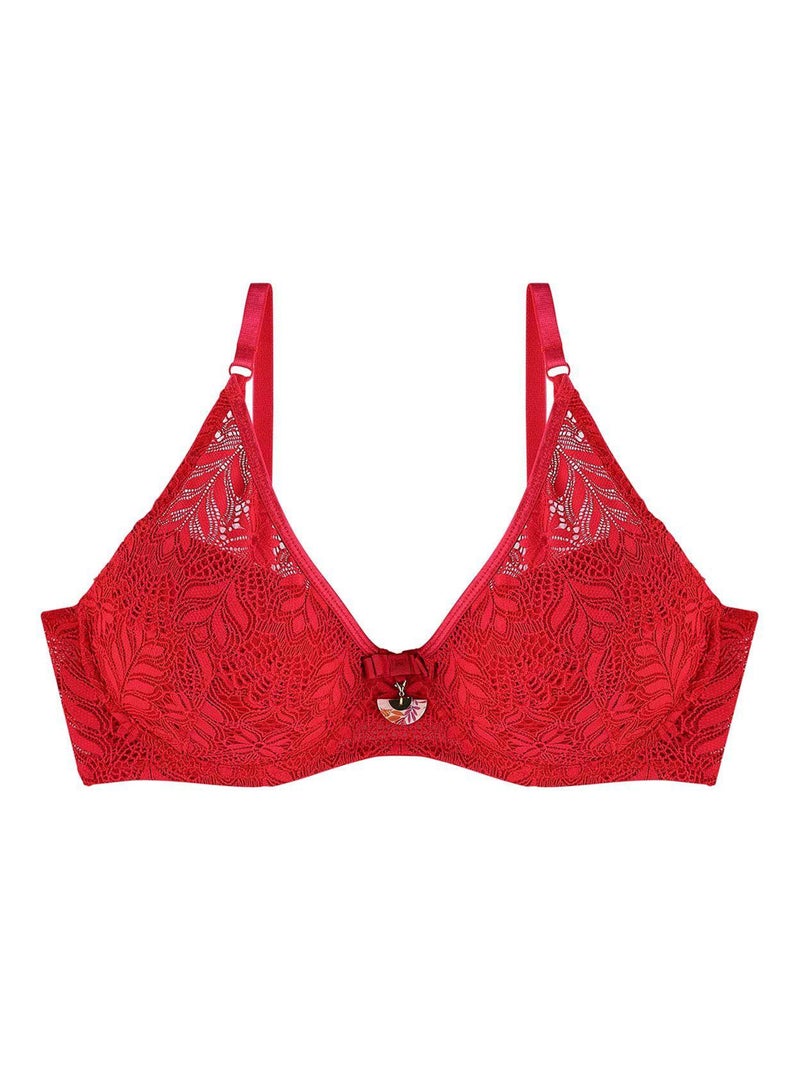 Soutien-gorge ampliforme coque moulée PILE OU FACE - Pomm'Poire Rouge - Kiabi