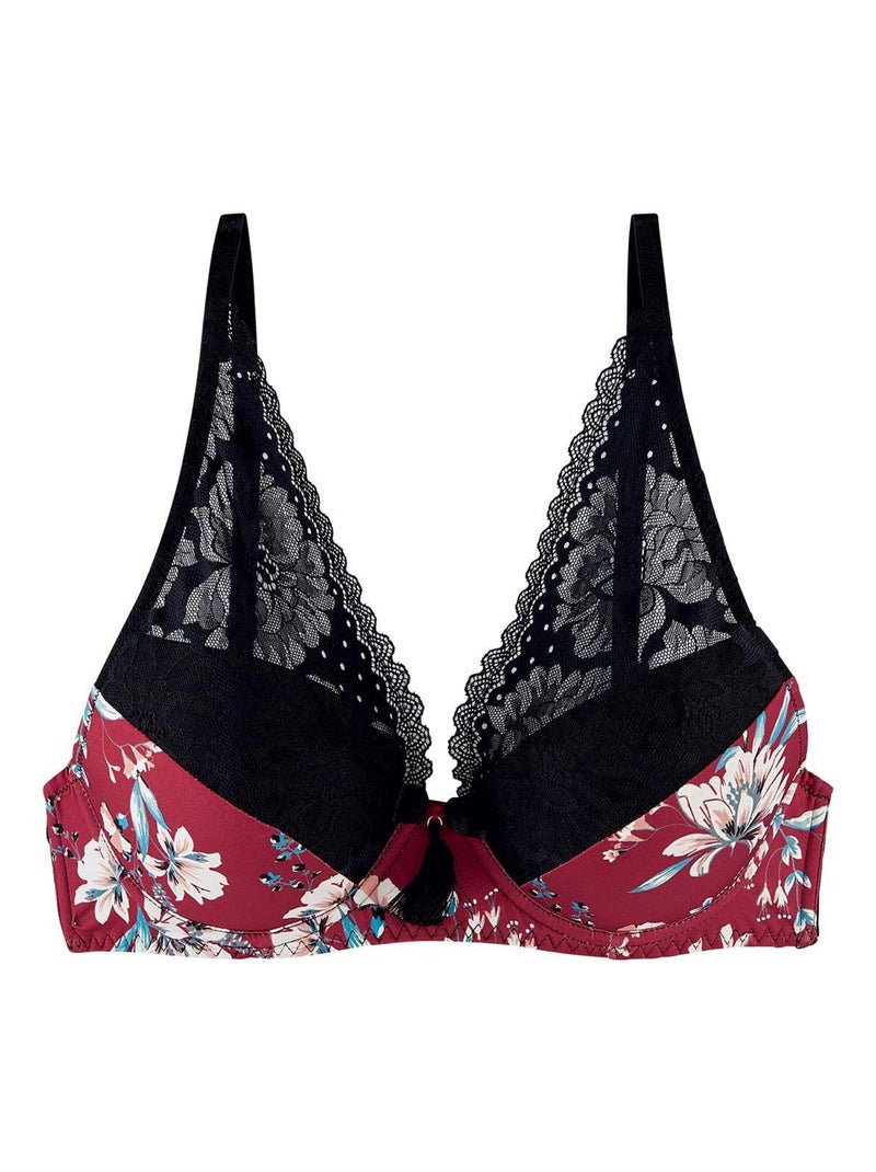 Soutien-gorge ampliforme coque moulée PIVOINE - Pomm'Poire Rouge - Kiabi