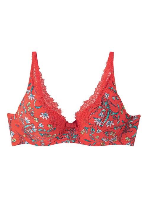 Soutien-gorge ampliforme coque moulée ROUGE - Pomm'Poire - Kiabi