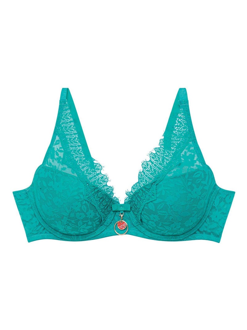 Soutien-gorge ampliforme coque moulée ROYAUME - Pomm'Poire Bleu - Kiabi