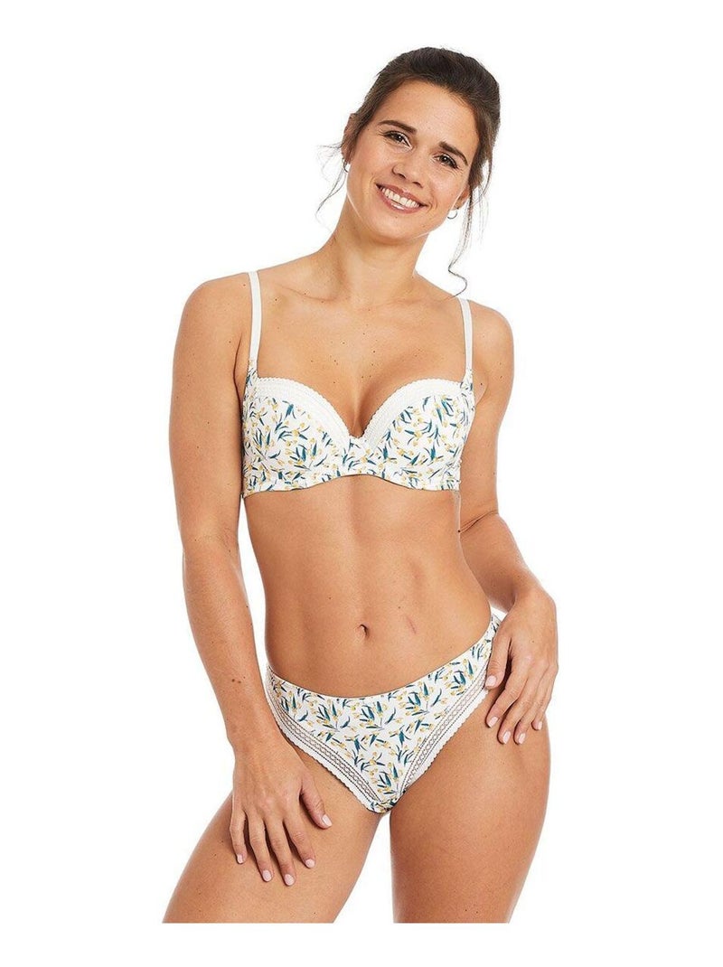 Soutien-gorge ampliforme coque moulée RUCHE - Pomm'Poire Blanc - Kiabi