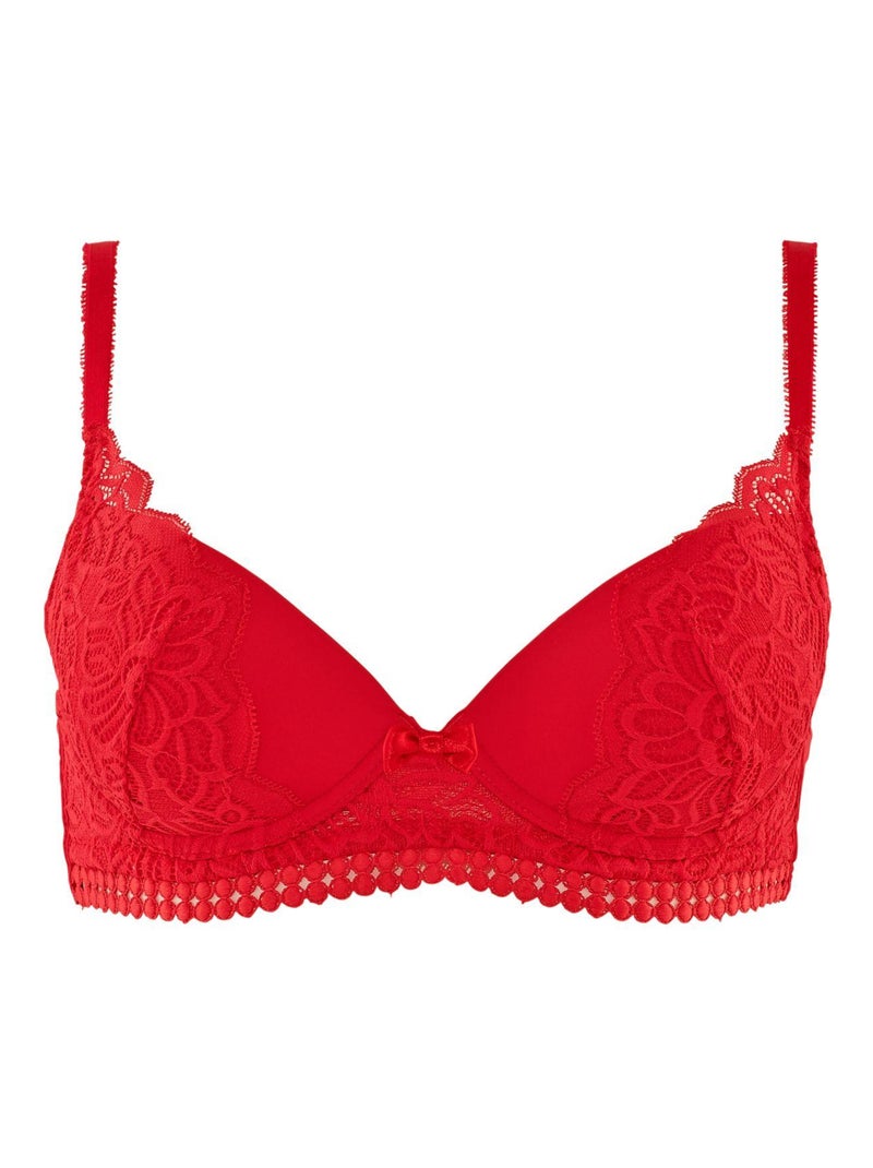 Soutien-gorge ampliforme coque moulée SABRE - Pomm'Poire Rouge - Kiabi