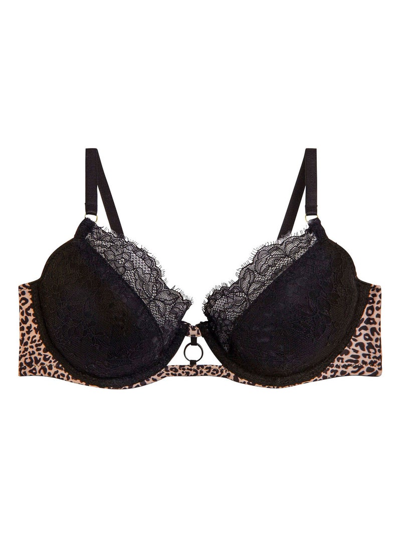 Soutien-gorge ampliforme coque moulée SAMSARA - Pomm'Poire Noir - Kiabi