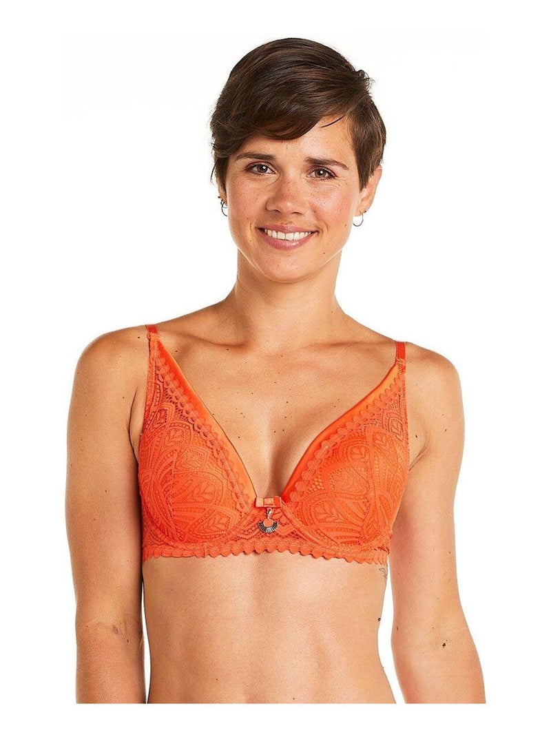 Soutien-gorge ampliforme coque moulée SARONG - Pomm'Poire Orange - Kiabi