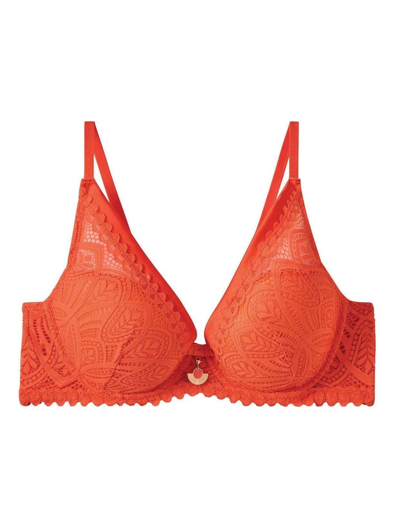 Soutien-gorge ampliforme coque moulée SARONG - Pomm'Poire Orange - Kiabi