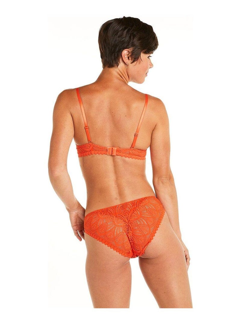 Soutien-gorge ampliforme coque moulée SARONG - Pomm'Poire Orange - Kiabi