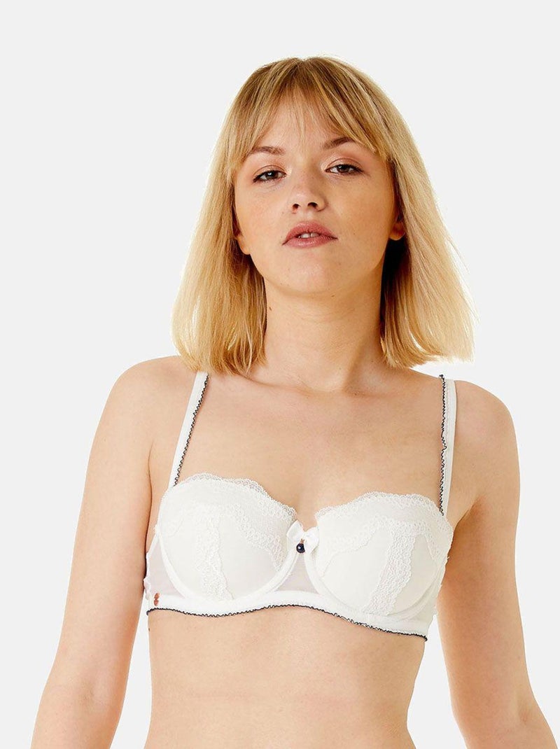 Soutien-gorge ampliforme coque moulée STAR - Brigitte Bardot Lingerie Blanc - Kiabi