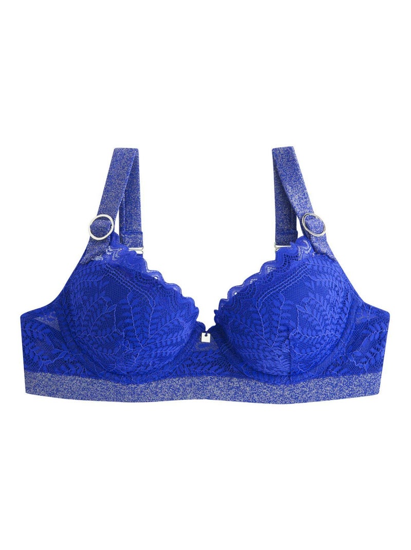 Soutien-gorge ampliforme coque moulée SURVOLTEE - Camille Cerf & Pomm'Poire Bleu - Kiabi