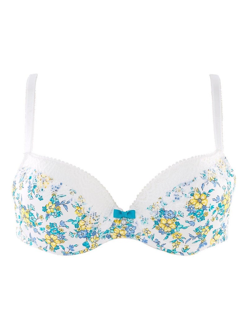 Soutien-gorge ampliforme coque moulée SWEET HEART - Pomm'Poire Bleu - Kiabi