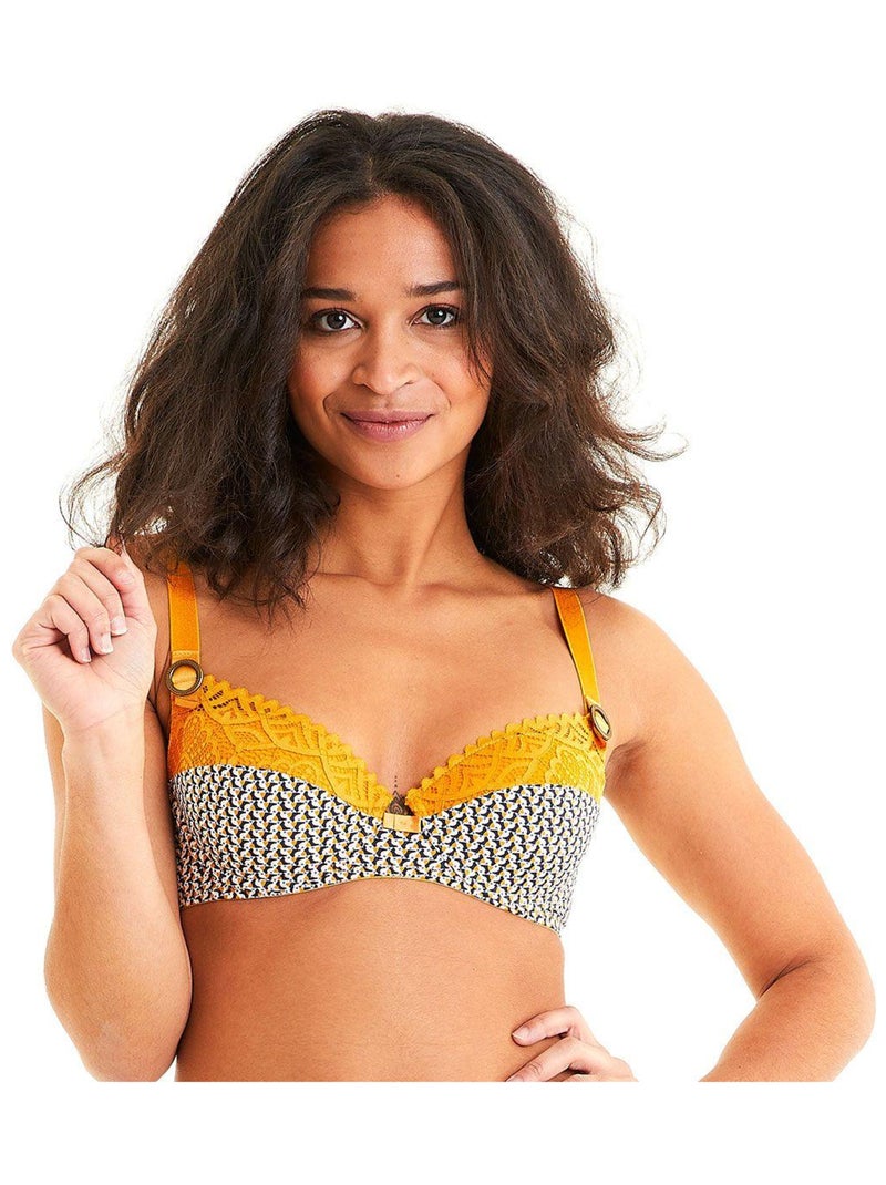 Soutien-gorge ampliforme coque moulée TARTELETTE - Pomm'Poire Jaune - Kiabi