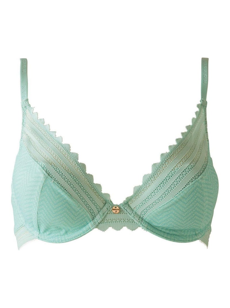 Soutien-gorge ampliforme coque moulée TINA - Morgan Lingerie Bleu - Kiabi