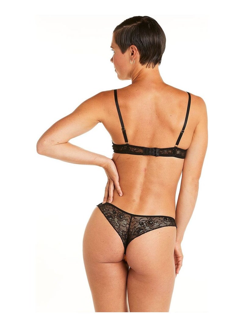 Soutien-gorge ampliforme coque moulée TSUNAMI - Pomm'Poire Noir - Kiabi