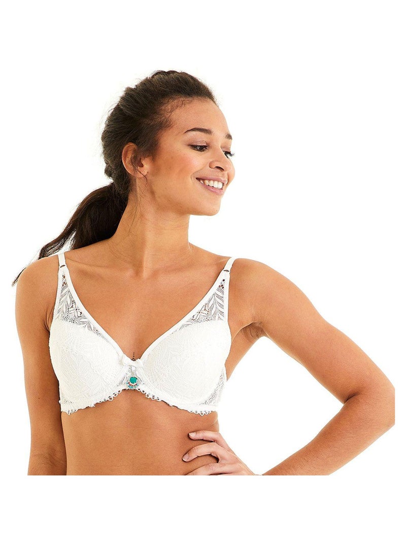 Soutien-gorge ampliforme coque moulée UKULELE - Pomm'Poire Blanc - Kiabi