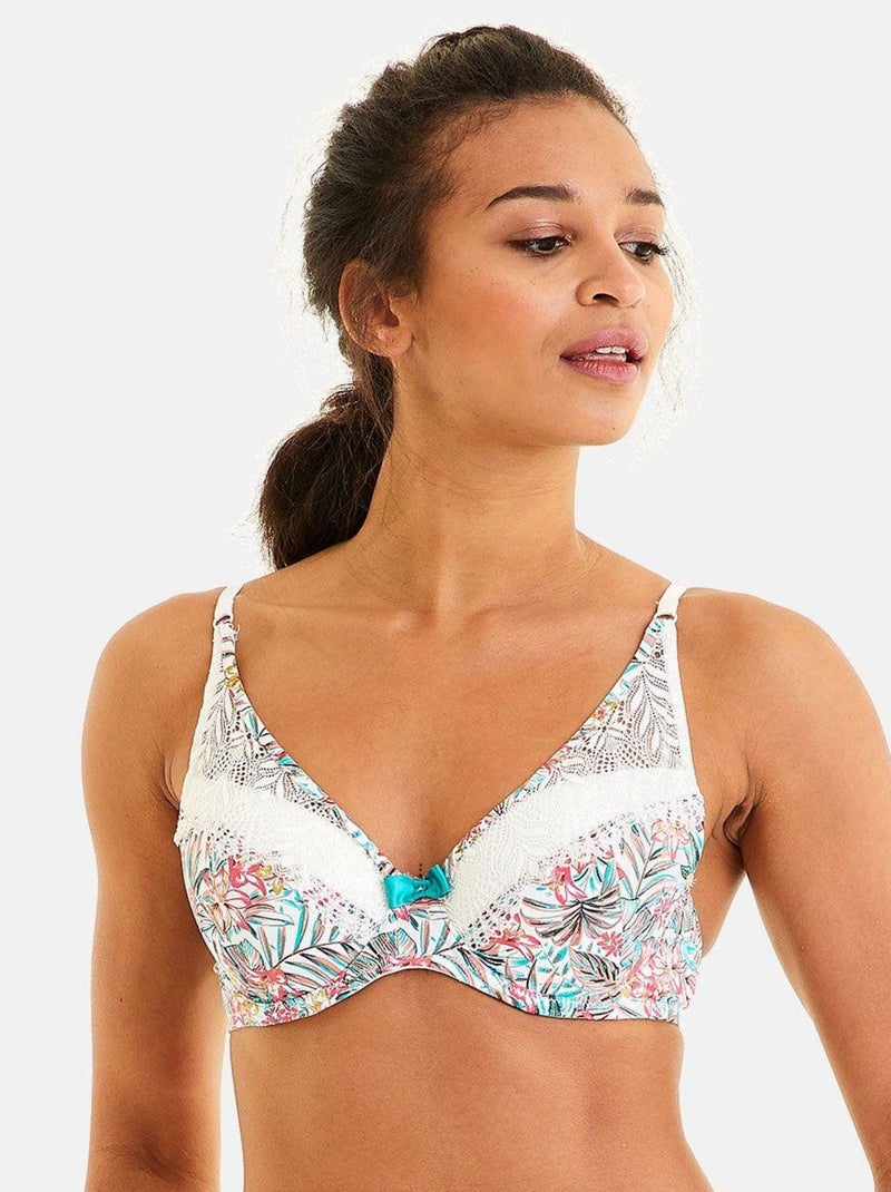 Soutien-gorge ampliforme coque moulée UKULELE - Pomm'Poire Bleu - Kiabi
