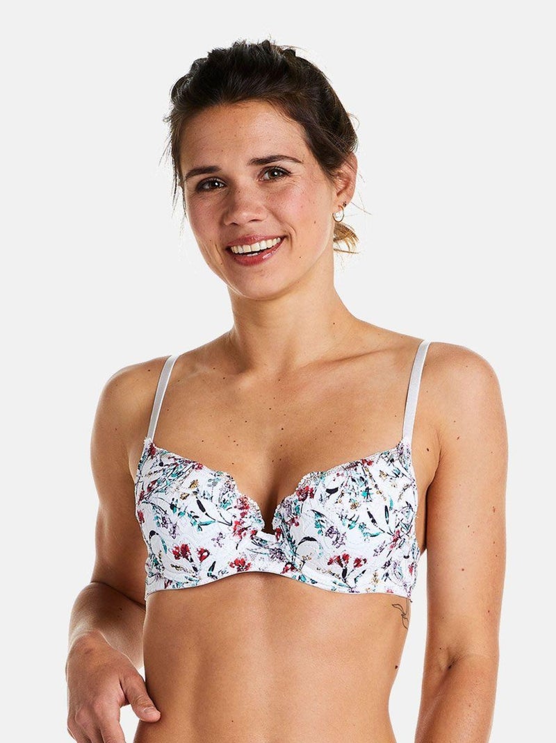 Soutien-gorge ampliforme coque moulée UNIVERS - Pomm'Poire Blanc - Kiabi
