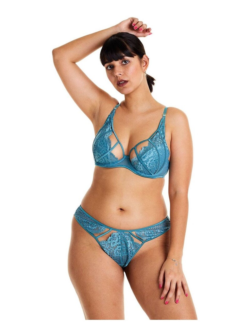 Soutien-gorge ampliforme coque moulée VOLTIGE - Pomm'Poire Bleu - Kiabi