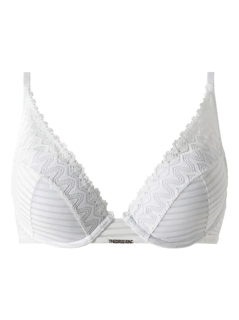 Soutien-gorge ampliforme coques moulées CELIA - Morgan Lingerie Blanc - Kiabi