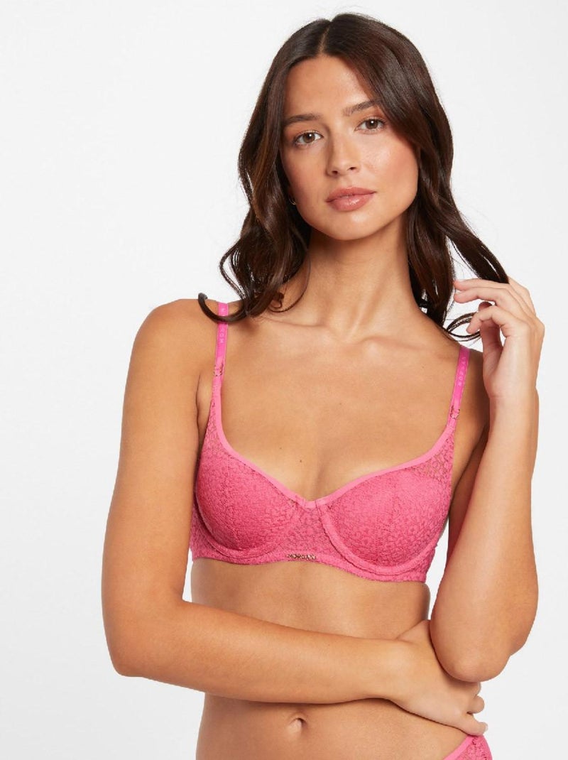 Soutien-gorge ampliforme coques moulées MAELLE - Morgan Lingerie Rose - Kiabi