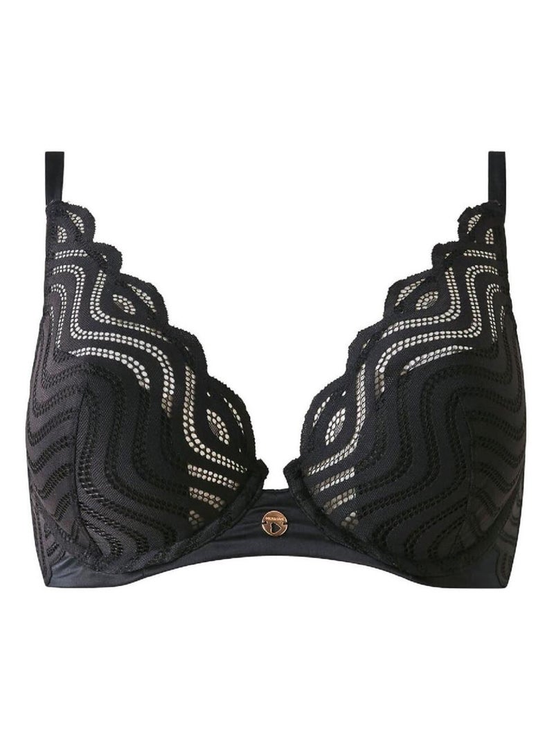 Soutien-gorge ampliforme coques moulées ROMANE - Morgan Lingerie Noir - Kiabi