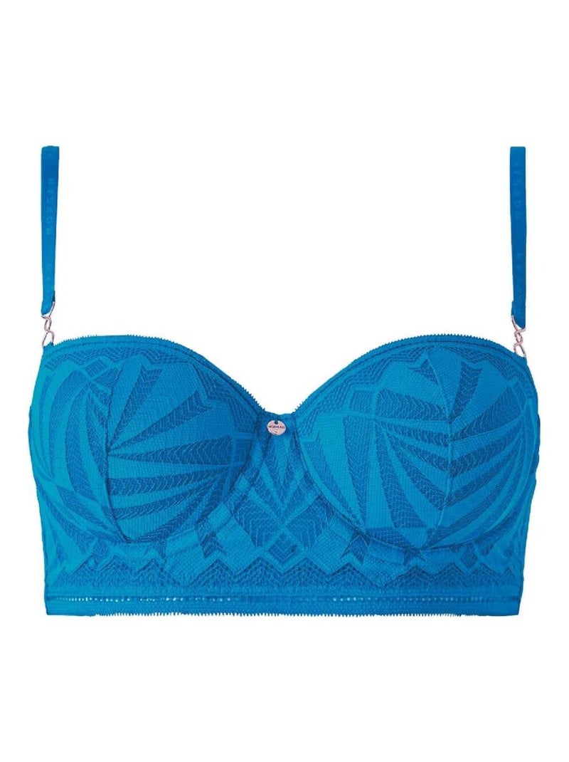 Soutien-gorge ampliforme coques moulées SALOME - Morgan Lingerie Bleu - Kiabi