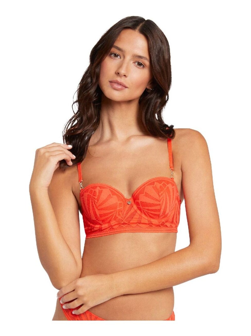 Soutien-gorge ampliforme coques moulées SALOME - Morgan Lingerie Orange - Kiabi