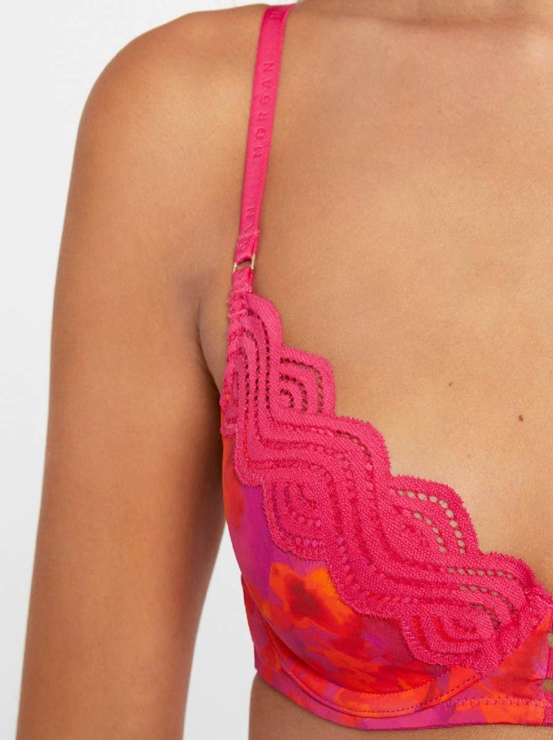 Soutien-gorge ampliforme coques moulées THAIS - Morgan Lingerie Rose - Kiabi